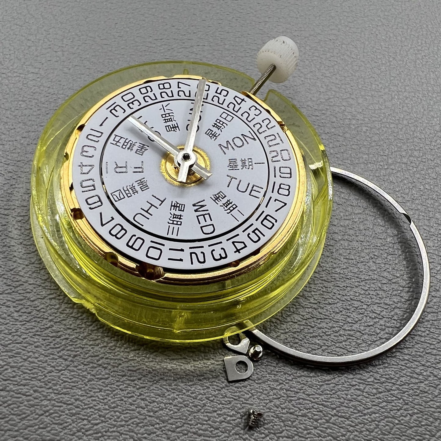 Tianjin Seagull V8 mechanical watch movement with dual calendar, ETA 2836-2 replacement part for precision timekeeping