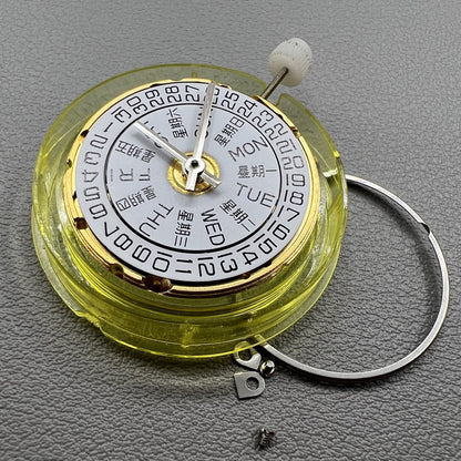 Tianjin Seagull V8 mechanical watch movement with dual calendar, ETA 2836-2 replacement part for precision timekeeping