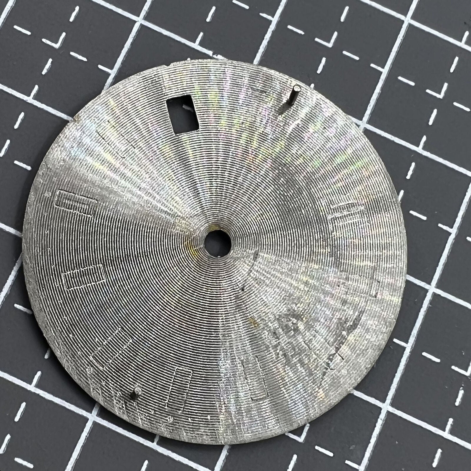 Green 29.8mm imitation gemstone watch dial with elegant nail design for NH35 movement.