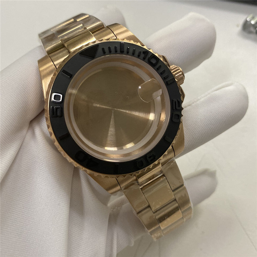 41MM watch case with 20MM strap compatible with Miyota 8215/8205/8200/2813 movements, durable design.