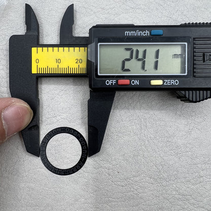 2 Stück Datumsrad lang für NH35 NH36 grau Charakter schwarzer Hintergrund