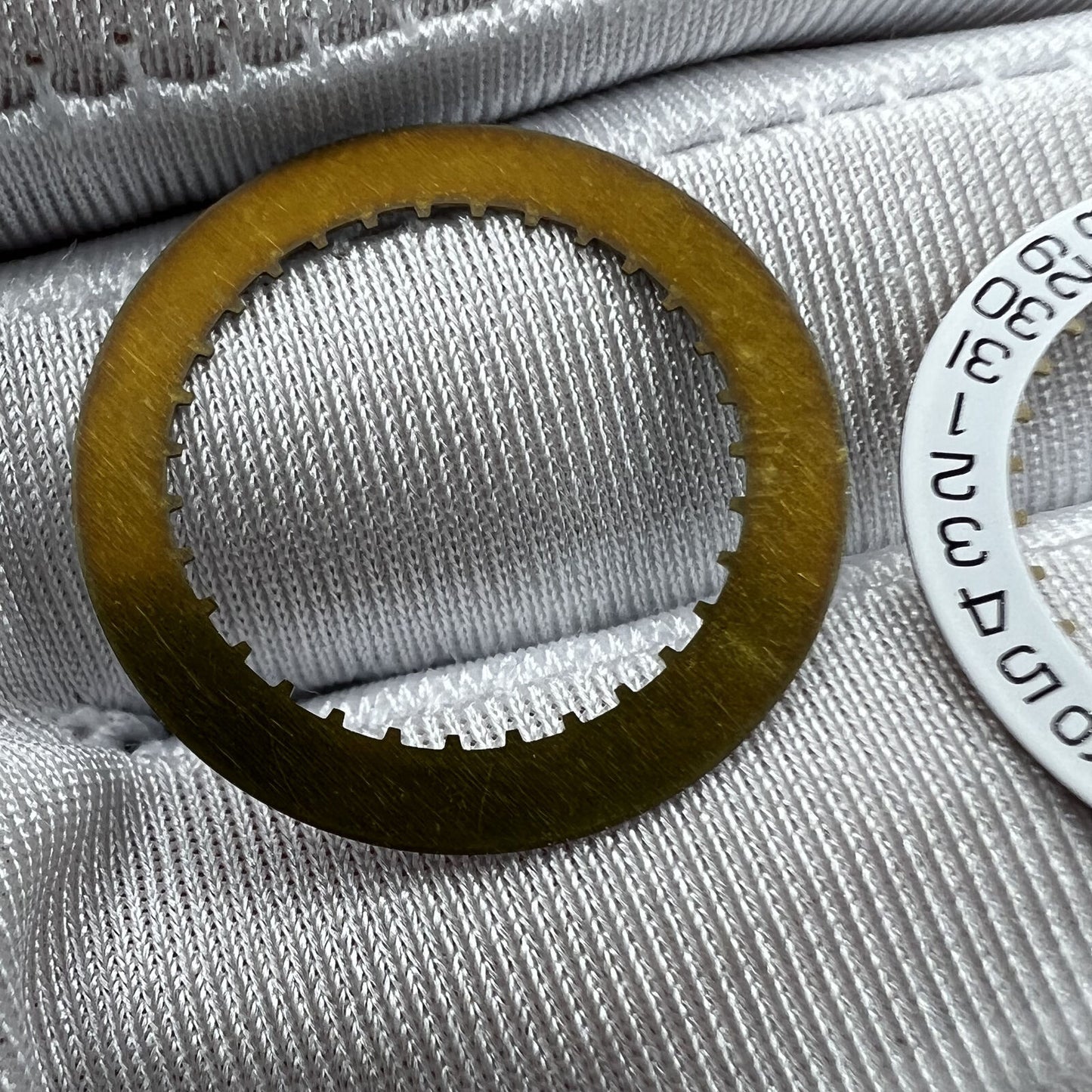 Generic Date at 6 white date disk wheel for ETA2824-2 watch movement, precise replacement part by ETA.