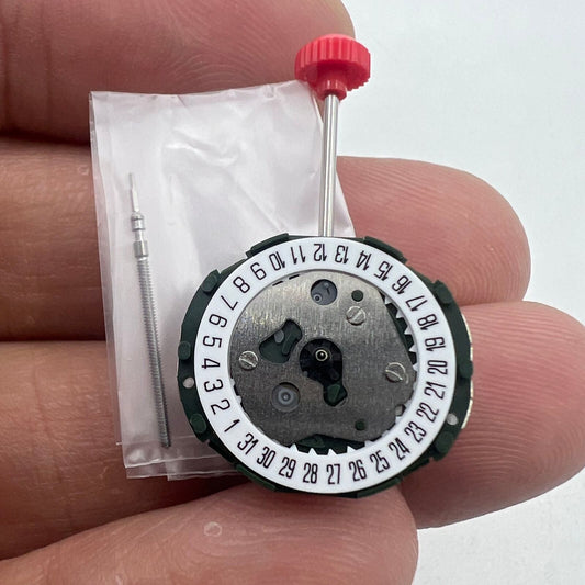 Miyota 2015 Japan Quartz Movement with Date at 6 o'clock, precision timekeeping, Japan made.