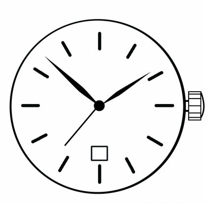 Miyota/Citizen 9019 automatic watch movement showcasing date display at 3 o'clock, precision engineered.