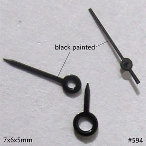 7mm Black Painted Watch Hands Set for Miyota 2035 2115 2105 2305 Movement
