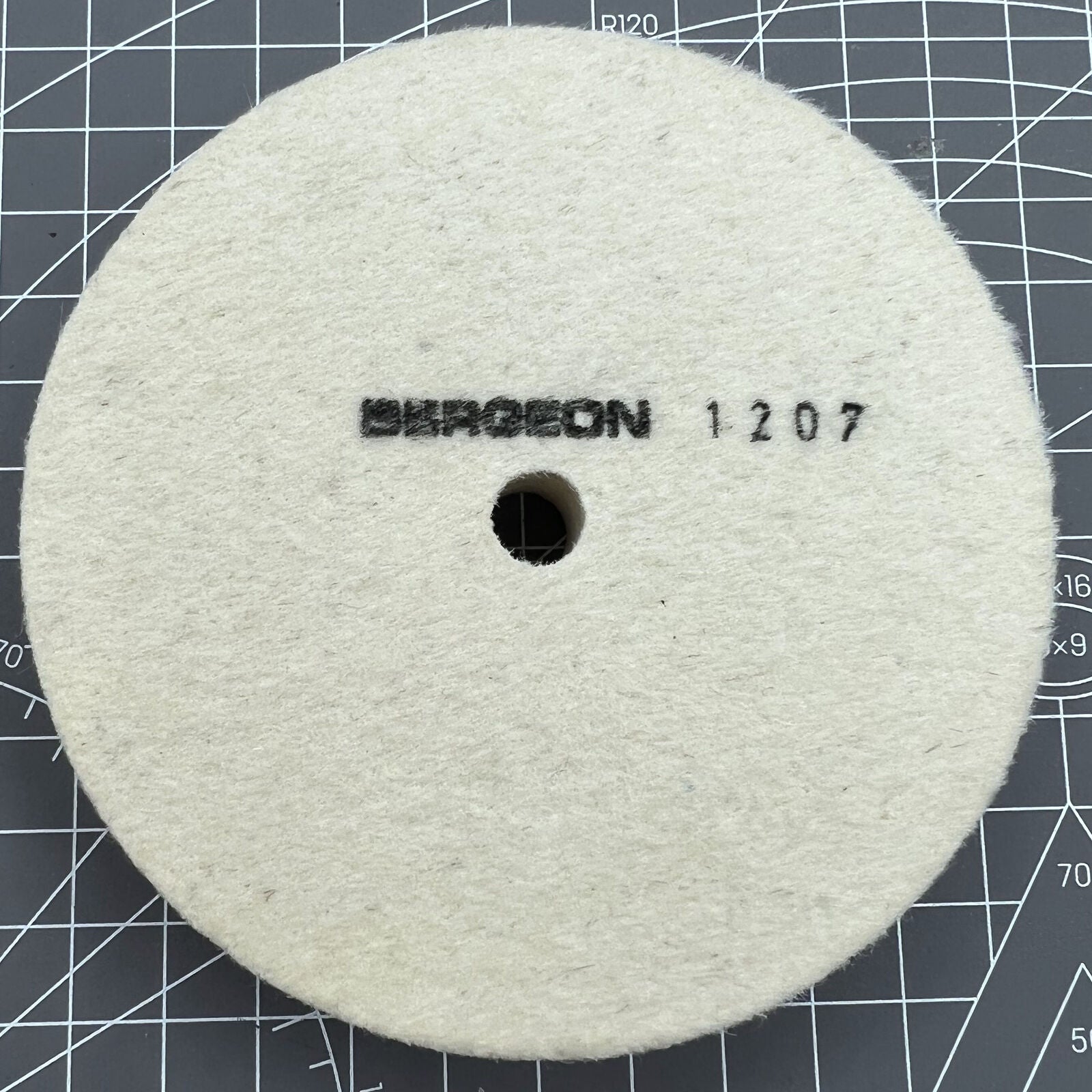 Swiss Bergeon 1207 white felt polishing wheels for watch accessories, precision-crafted Swiss quality.