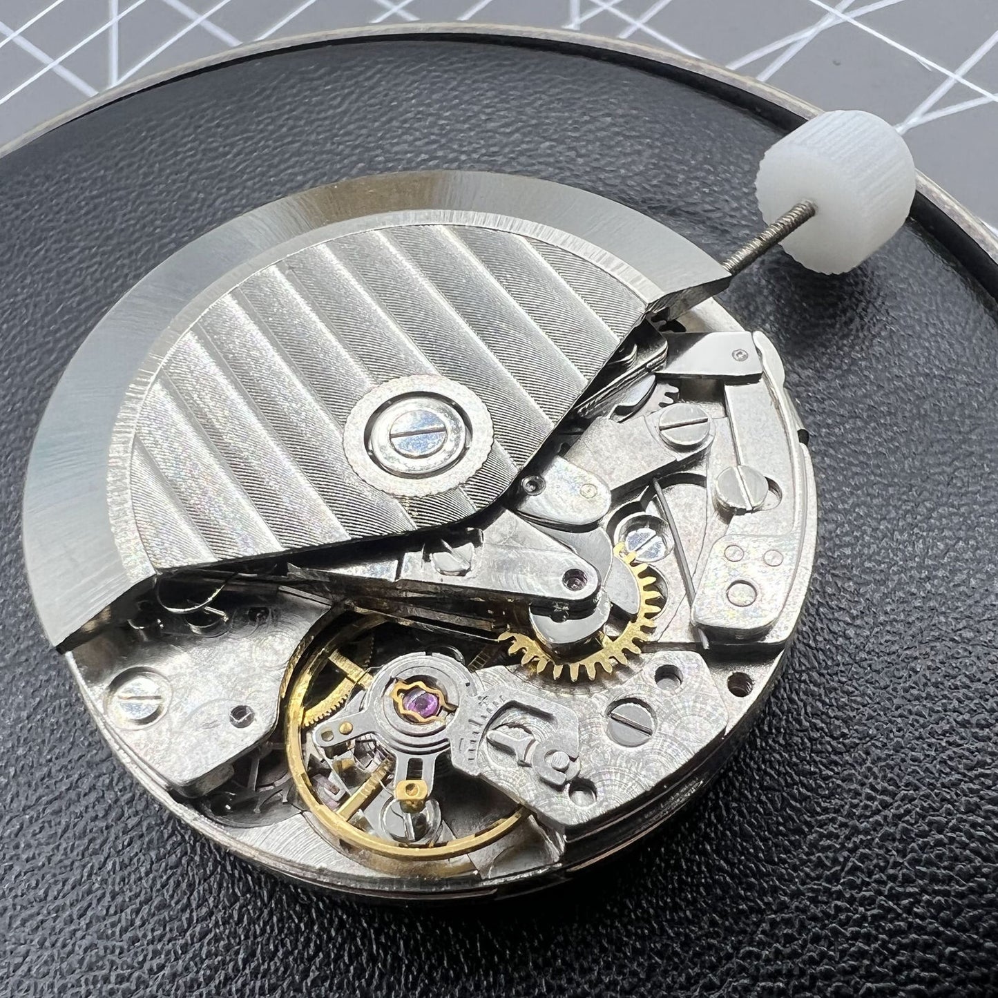 7750 Automatic watch, mechanical movement, small second at 12, sleek and elegant design.