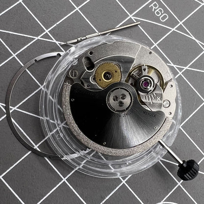 Miyota Citizen 9039 automatic mechanical movement with elegant 3-hand watch mechanism, no calendar.