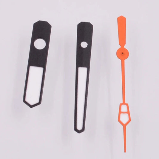 Colorful trim green luminous watch hands for NH35A, NH36, 7S36, 7S25, 7S35, 6R15, 4R36 movements, high visibility.