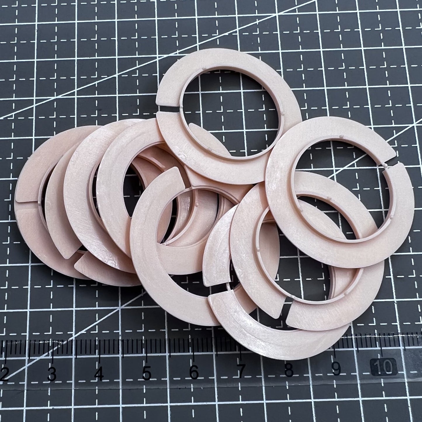 5 Stück Pack Abstandsringe Befestigungsringe für ETA 255.441 Uhrwerk