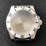 316L Stainless Steel Watch Case SUB Convex Sapphire Glass 40mm For NH35/NH36