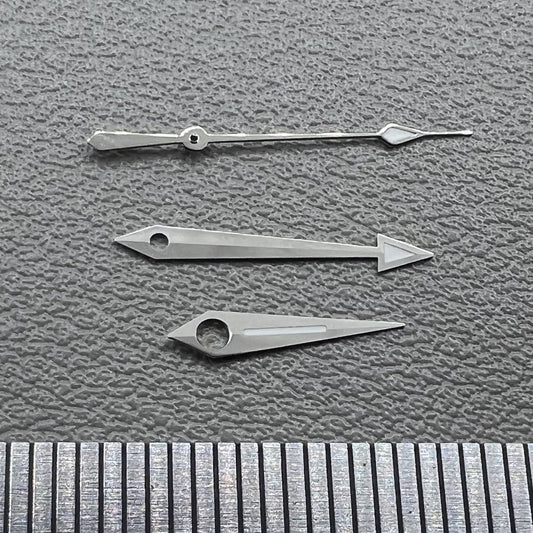 2 Sets Silber Leuchtzeiger Uhrzeigersets passend für ETA2836 2824 2892A2