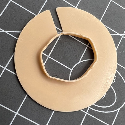 Watch case mount spacer ring compatible with Ronda 763-1 and Miyota 6L32 movements, durable accessory.