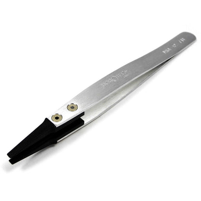 Horotec MSA12.711 Tweezer Carbon Fibre Hard Tipped Broad Flat Tip Watchmaker Too