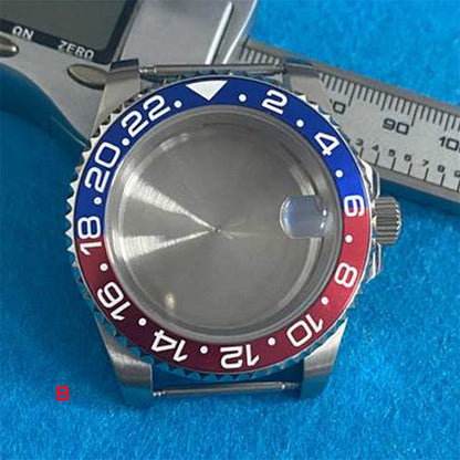 Boîtier de montre en acier inoxydable 316L avec verre saphir grossissant de 40 mm pour mouvement NH35 