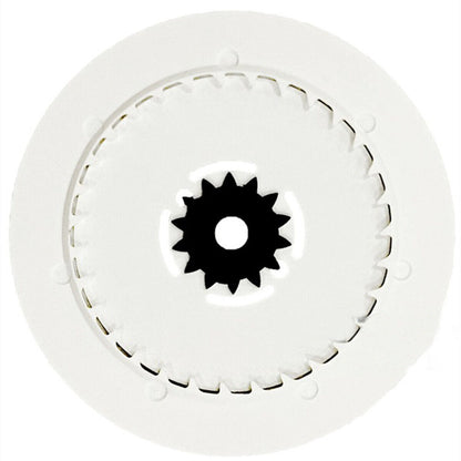 Black date disk wheel with white font for NH36 movement, date at 3 o'clock, crown at 3/3.8 position.