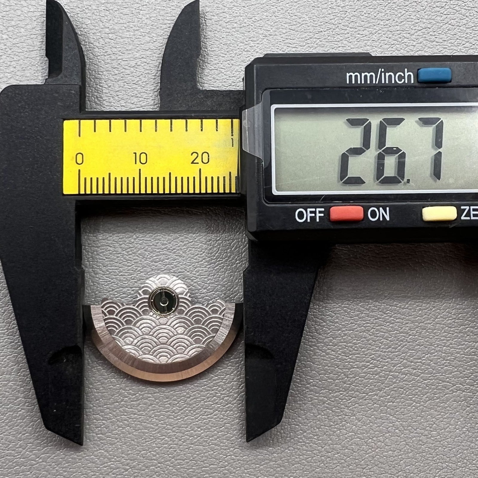 Silberner Rotor Waved brand for NH34 NH35 NH36 NH38 watch movements, oscillating rotor accessory