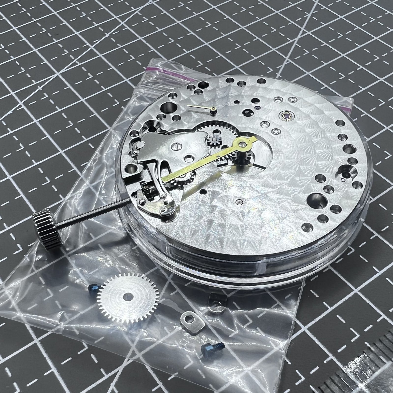 Seagull ST3621 mechanisches Uhrwerk mit ETA 6498 Kaliber, Sekundenanzeige bei 6 Uhr, Uhrwerkzubeh�r