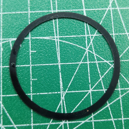 Großhandel Uhr Lünette Aluminium Legierung Schwarz Ring + Weiß Schrift für Omega Speedmaster 