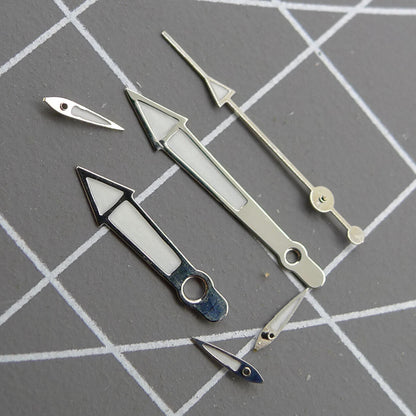 13 mm silberner Rand, grüne Leuchtzeiger für Miyota OS10 OS20 OS22 OS60 OS80 