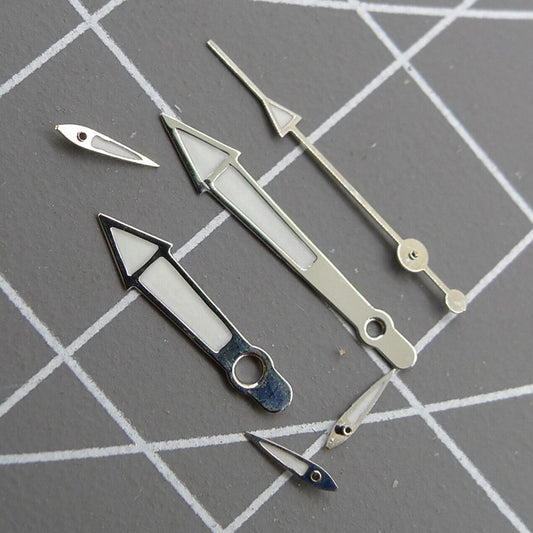 13 mm silberner Rand, grüne Leuchtzeiger für Miyota OS10 OS20 OS22 OS60 OS80 