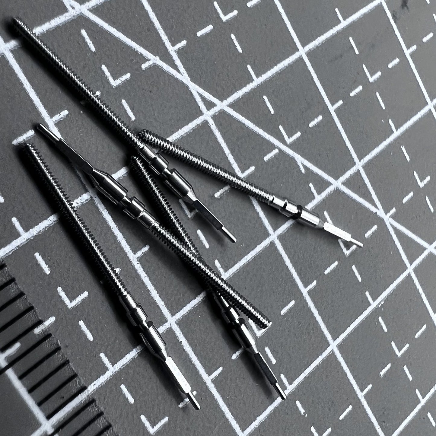 3 Stück Miyota Citizen 8200 Uhrwerk Aufzugswellen Ersatzteile