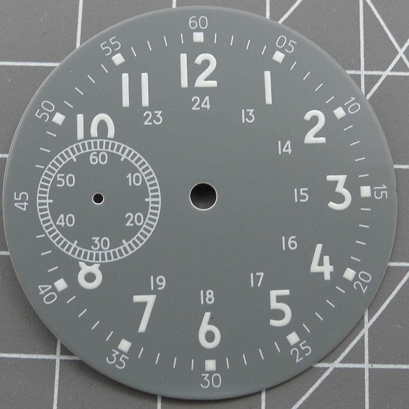 39mm green luminous watch dial for ETA6497 ST3600 movement enhancing visibility and style.