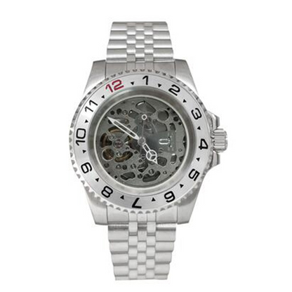 NH70 40mm Stainless Steel Watch Case Sapphire Glass Hollow Dial Luminous Hands