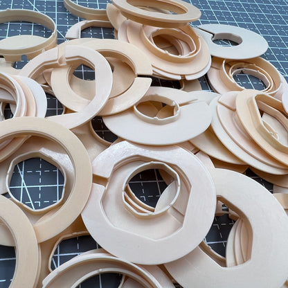 Ensemble de 54 pièces 27 tailles de ligne, entretoise de boîtier de mouvement, support de bague de boîtier #AC-676
