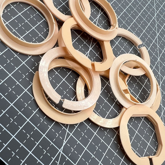 Lot de 12 entretoises de boîtier de mouvement, 5 tailles de ligne, support de bague de boîtier #AC-676-11.5
