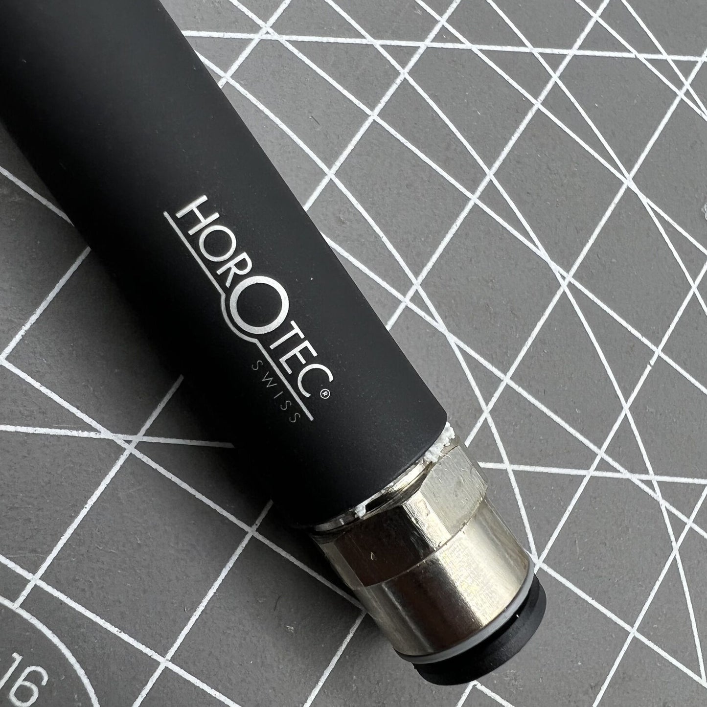 Swiss Horotec MSA19.817 precision dust blower pen for watch cleaning and maintenance, tool for delicate air cleaning.