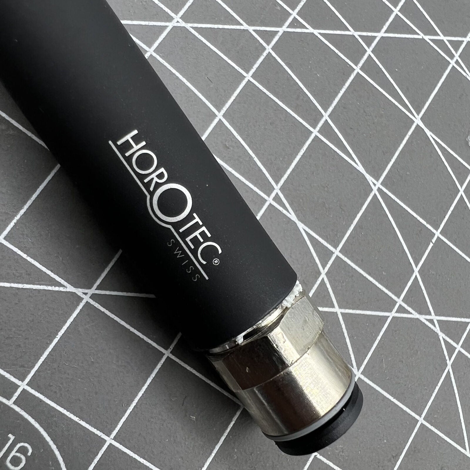 Swiss Horotec MSA19.817 precision dust blower pen for watch cleaning and maintenance, tool for delicate air cleaning.