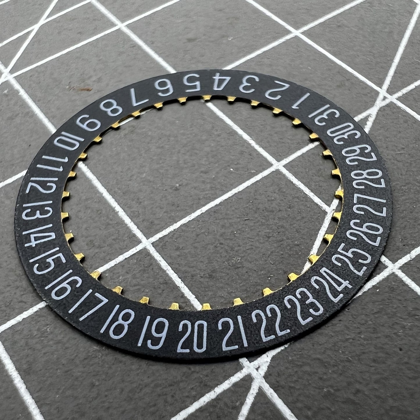 Generic Date at 6 Black Date Disk Wheel Date Wheel for Movement ETA2824-2