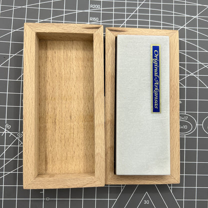 Outil suisse Horotec MSA16.051 Arkansas Stone, rectangulaire, dans un coffret en bois 