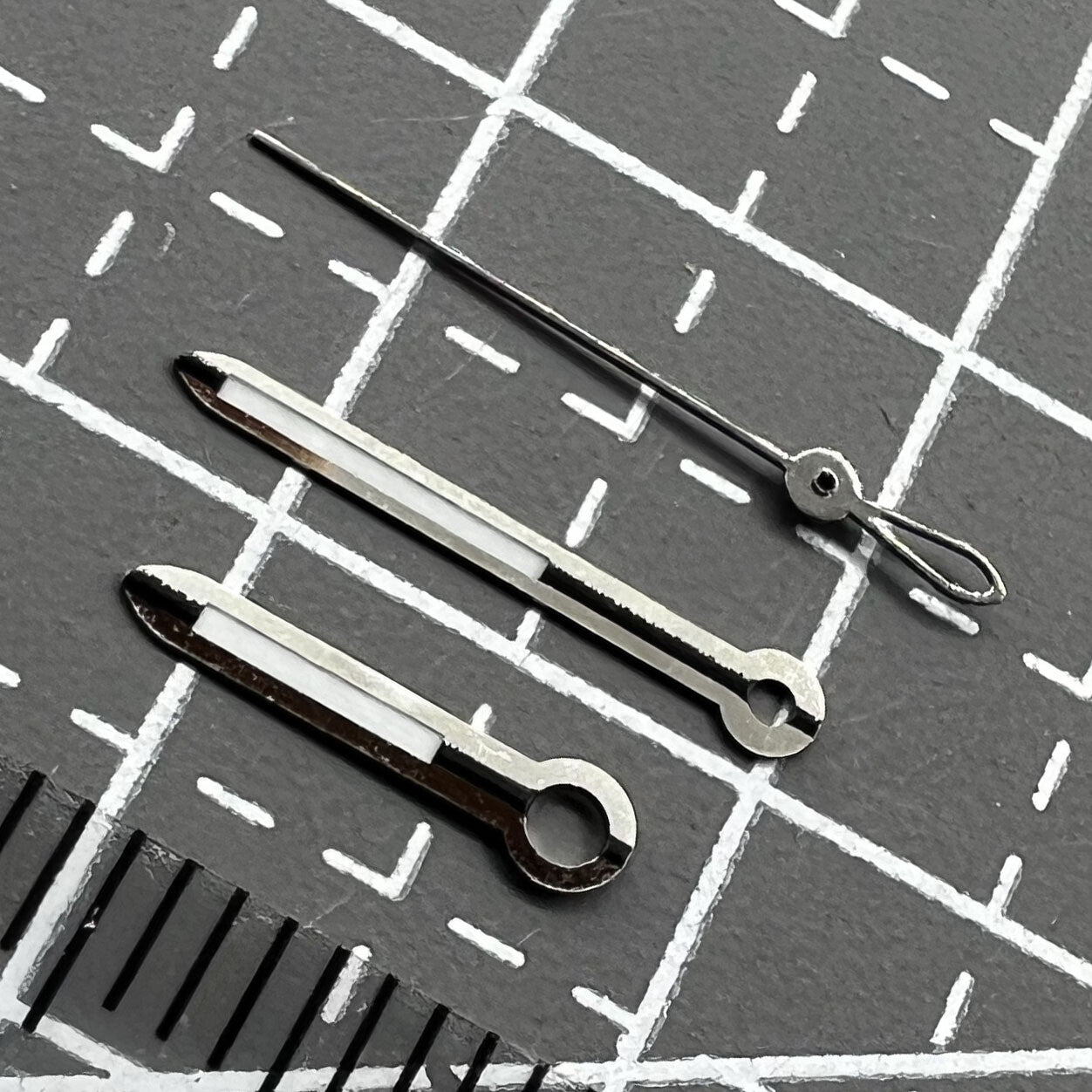 2er Set Uhrenzeiger Silber für ETA 2824 2834 2836 2846 Uhrwerk