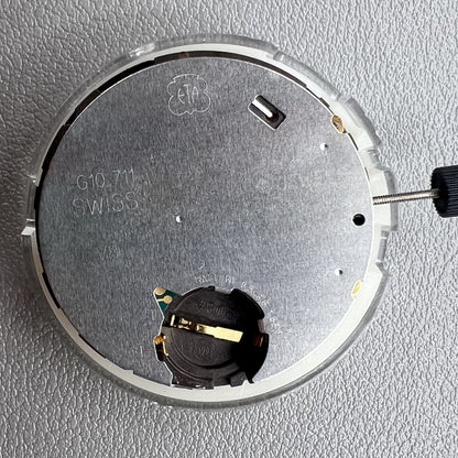 Schweizer ETA G10.712 Quarzuhrwerk mit drei Zeigern und Datumsanzeige, Ersatz f�r G10.711 Modelle