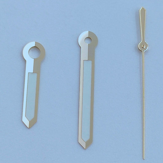 13 mm goldene Zierleiste, weiß lackiert, grüne Leuchtzeiger für NH35 NH36 7S26 7S36