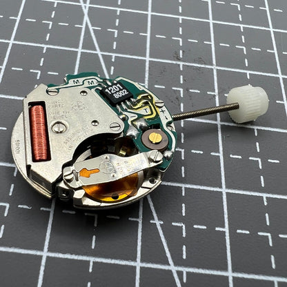 ETA 581.001 Swiss quartz watch movement with 2 hands, precise replacement part for timepieces.