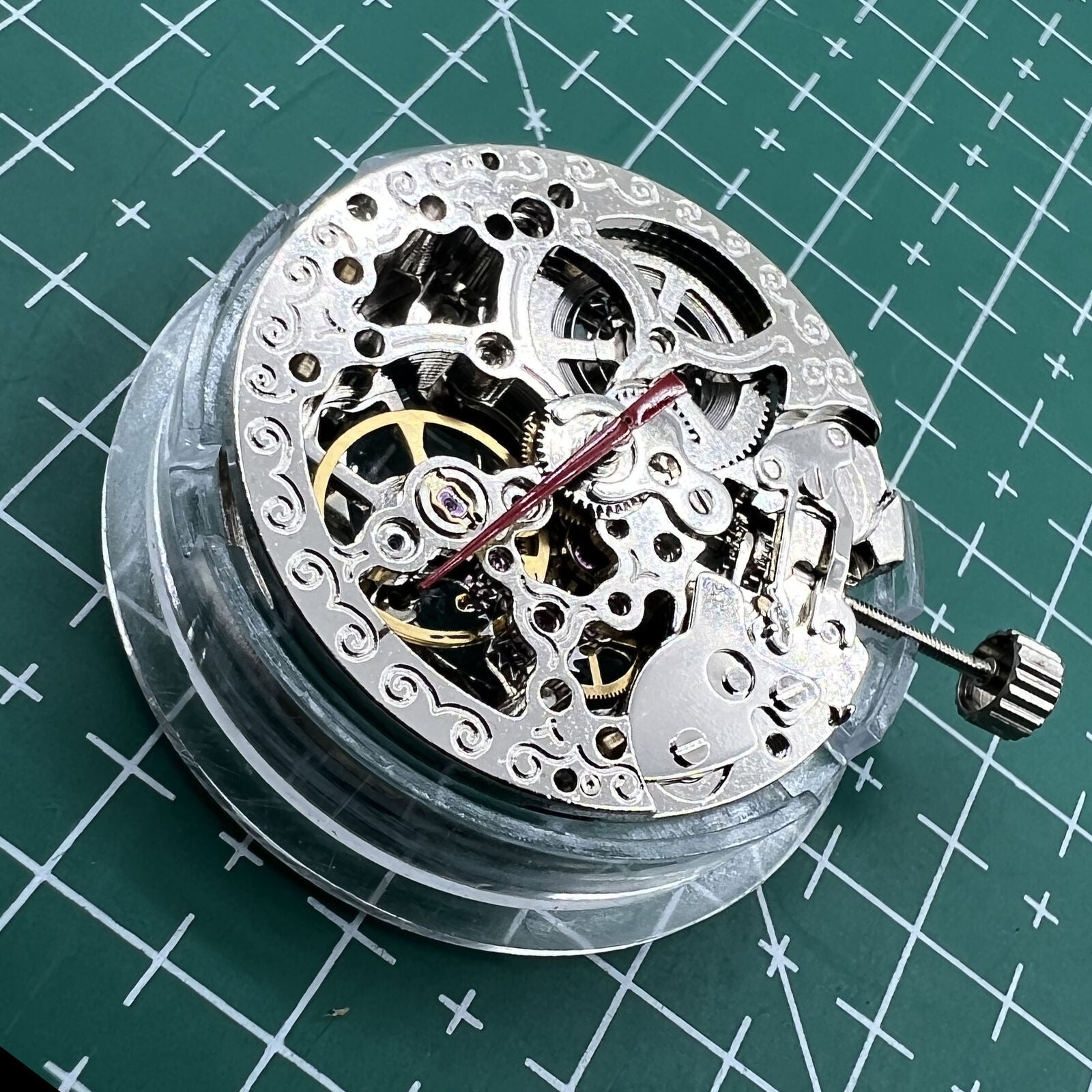 TY2807 skeleton automatic mechanical watch movement, T16 replacement for watch accessories.