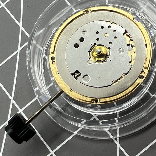 Swiss ETA F03.101 quartz watch movement with 2 hands, no date, precise timekeeping by Swiss ETA.