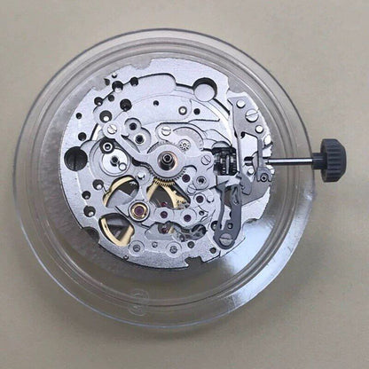 Neu Miyota 82S0 Golden/Silber Überzogene Hohl Japan Automatische Mechanische Bewegung