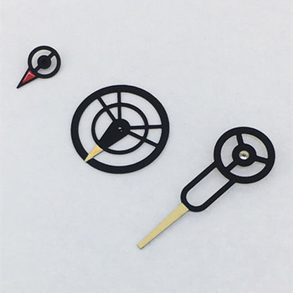 Black trim yellow second hand for Japan 8219 watch movement, no luminous, precise 3-hand accessory.