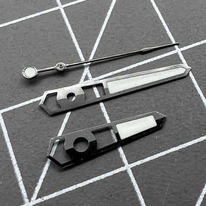 13 mm hohle schwarze Zierleisten mit blauer Leuchtmasse für mechanisches Uhrwerk NH35 NH36 