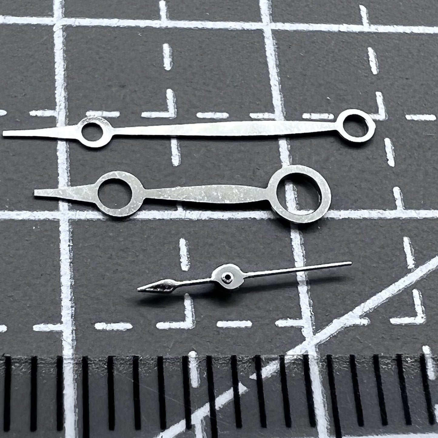 2er Pack Silberne Zeigersets ohne Leuchtmasse für Seagull ST3600 ST3621 ETA6497