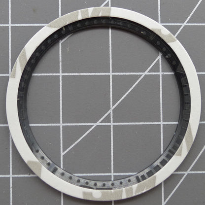 38mm red ceramic waterproof watch bezel, polished finish for men's watch accessories.