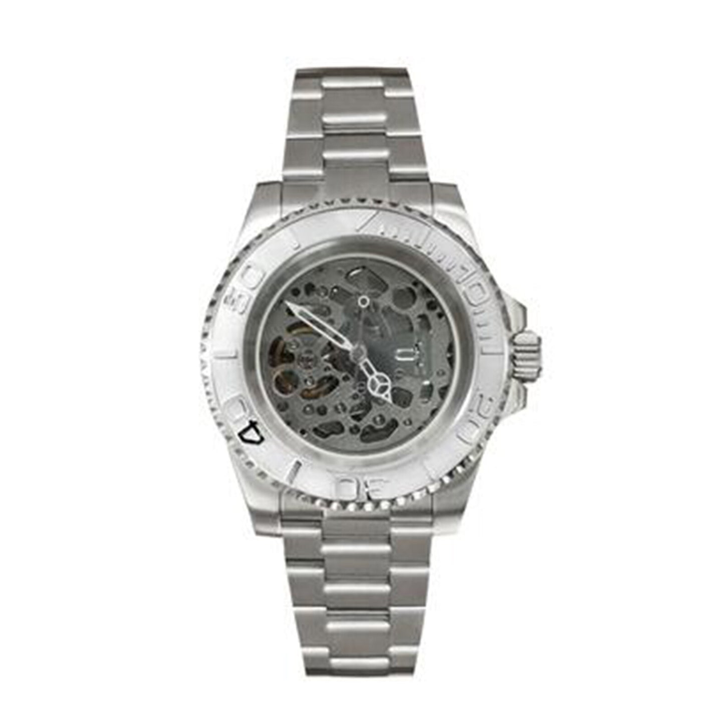 NH70 40mm Stainless Steel Watch Case Sapphire Glass Hollow Dial Luminous Hands