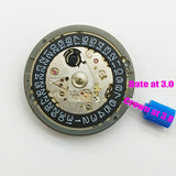 Japan Made NH35 Automatic Mechanical Movement Black Date Dial Crown At 3.8/3.0