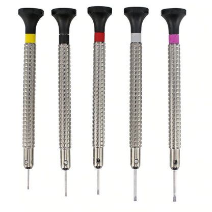 Bergeon 7965-P05 Special Profile Stainless Steel Screwdrivers Set of 5