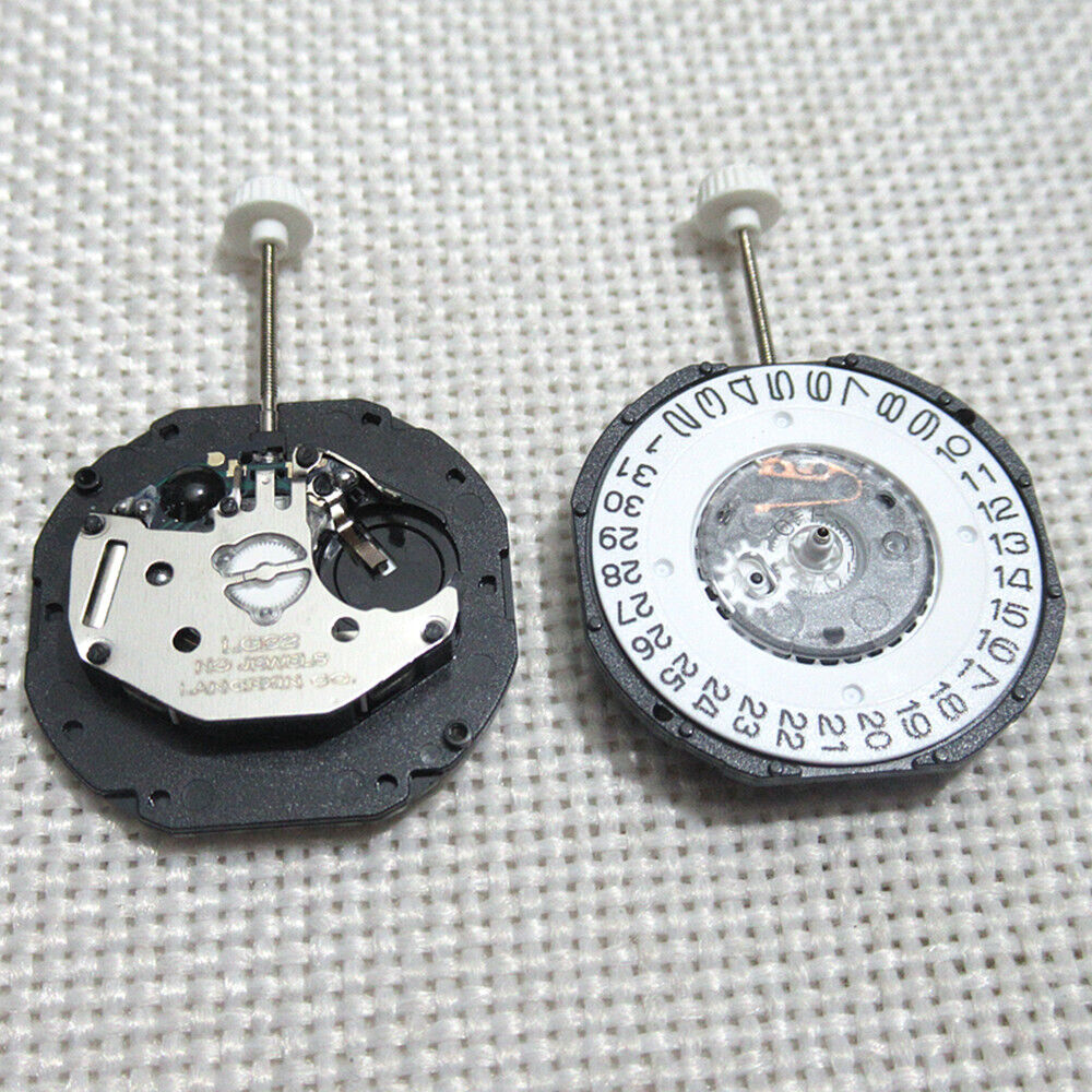 Watchmakers Watch Part LG32 quartz movement with date at 3 for accurate timekeeping.