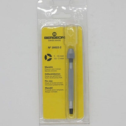 Bergeon 30022-2 - Pin Vise Length 90mm Jaws 0.50-1.00 1.00-1.50